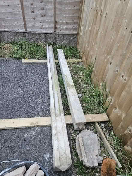 Photo of free 2 x Concrete fence posts (West End LA3) #1