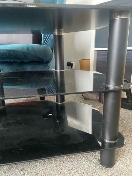 Photo of free Black Glass TV Unit (Lamorbey DA14) #3