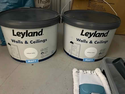 Photo of free 10ltrs Paint x2 Rollers and tray (Safestore Hanworth) #1