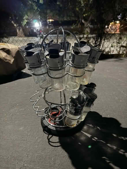 Photo of free Rotating spice rack with jars (1075 Valencia Avenue) #4