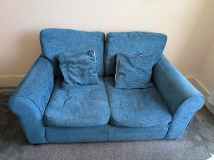 Photo of free Blue sofa and armchair (Elm Grove BN2) #1