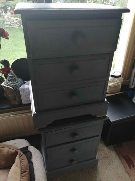 Photo of free 2no Three Draw bedside cupboard (MK14 Great Linford) #2
