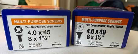 Photo of free Unused boxes of screws (Welling DA16) #1