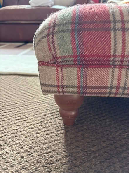 Photo of free Tartan long footstool (Gargunnock FK8) #1
