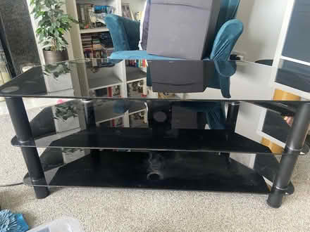 Photo of free Black Glass TV Unit (Lamorbey DA14) #1