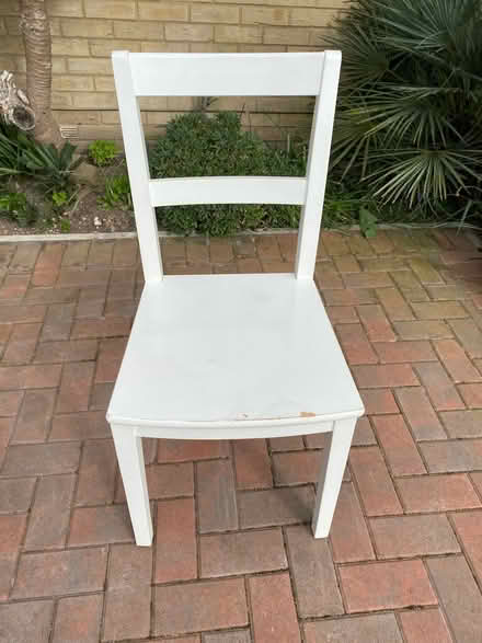 Photo of free White wooden desk chair (Heybridge CM9) #1