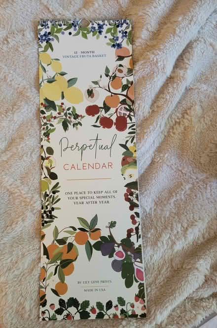 Photo of free Perpetual (birthday) calendar (North Oakland) #1
