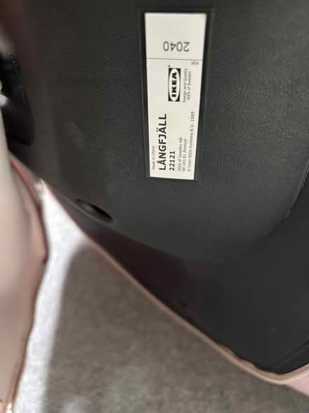 Photo of free IKEA Langfjall office chair pink (Richmond TW1) #3
