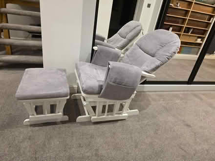 Photo of free Grey Mothercare Nursing Chair & Footstool (Glider Chair) (Crag Bank LA5) #3