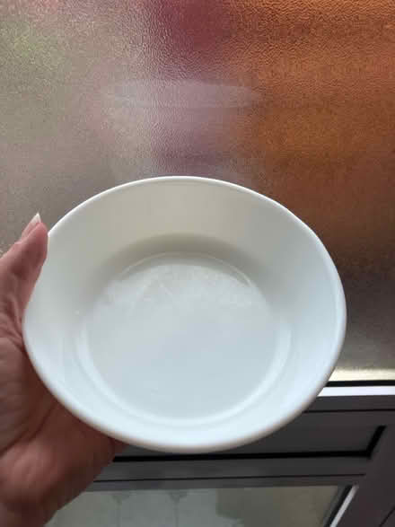 Photo of free 2 white glass bowls (Barnton EH4) #2