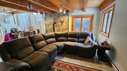 Photo of free Sectional with recliners (Brookline rd, Athens VT) #1