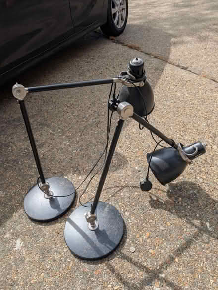 Photo of free Two large heavy black desk lamps (Surrey Quays SE16) #1