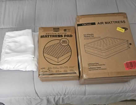 Photo of free Queen air mattress & pad, new (El Cajon) #1