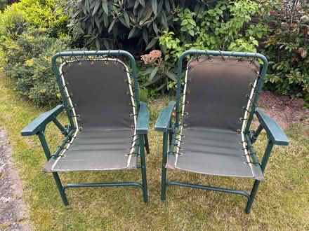 Photo of free Tubular frame garden chairs (Malvern Link WR14) #1