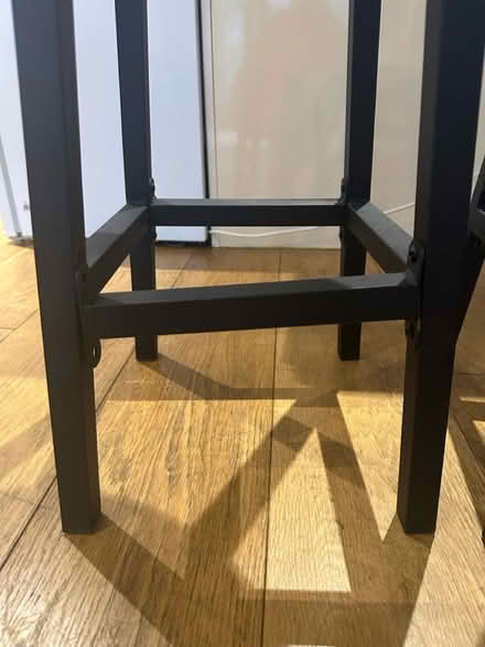 Photo of free 2 wooden bar stools (Battersea Park) #2
