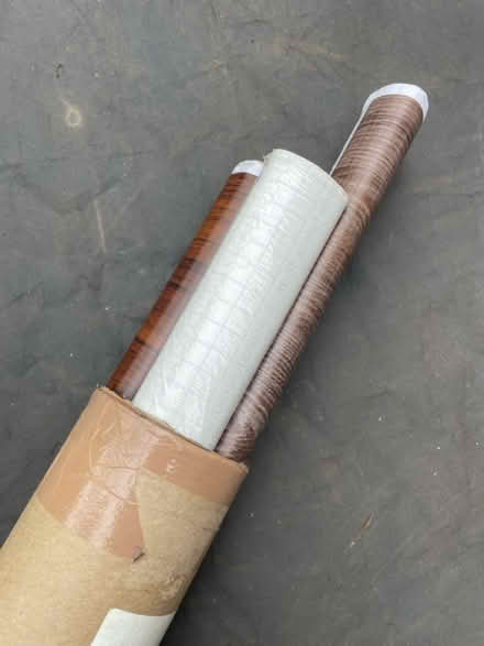 Photo of free Wood and clear vinyl rolls (Fulham Palace Road W6) #1