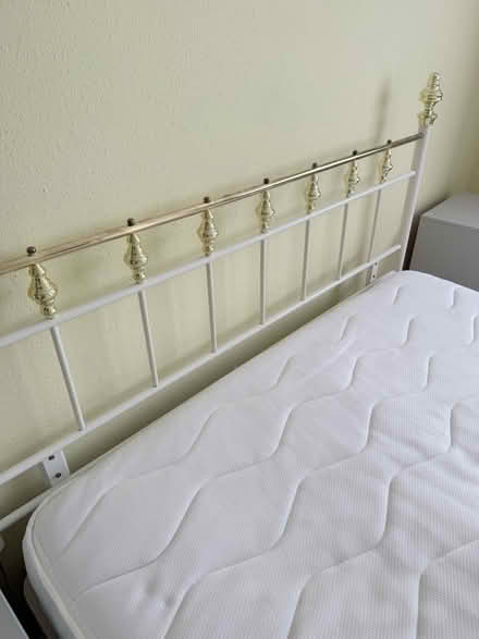 Photo of free King size bed with mattress, divan and headboard (Stone Cross BN24) #3