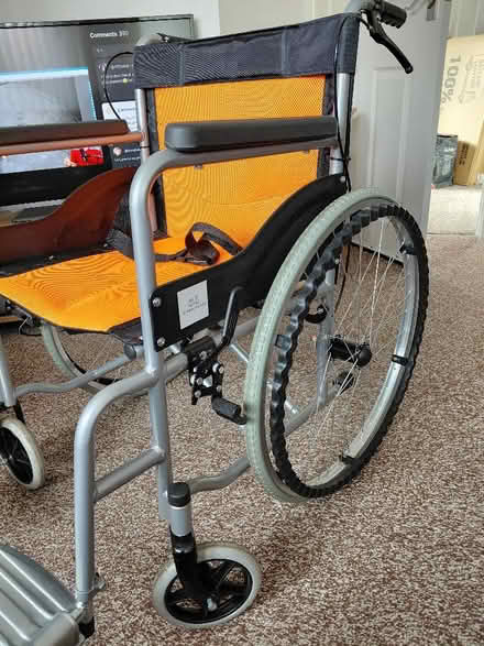 Photo of free Self propelled foldable wheelchair. (Kirkby L32) #2