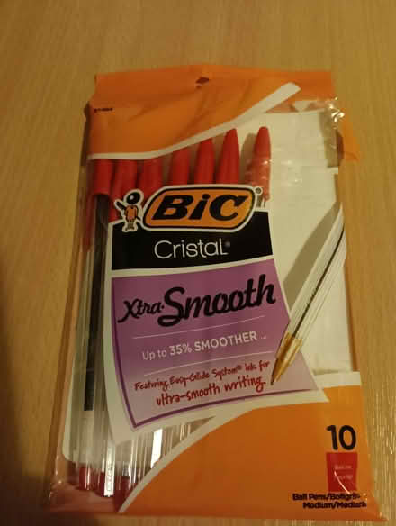 Photo of free 7 Unused Red Bic Pens (Napsbury AL2) #1