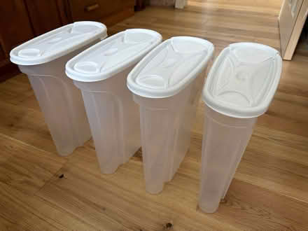 Photo of free 4 x Cereal containers with lids (RG31 6RL) #1
