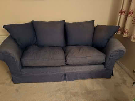 Photo of free 3 Seater Sofa (Blue) (Loggerheads TF9) #1