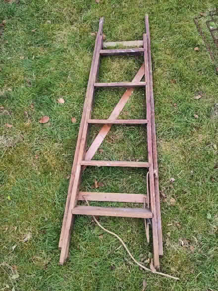 Photo of free Wooden stepladder (Elswick) #1
