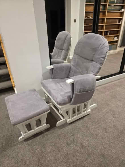 Photo of free Grey Mothercare Nursing Chair & Footstool (Glider Chair) (Crag Bank LA5) #1