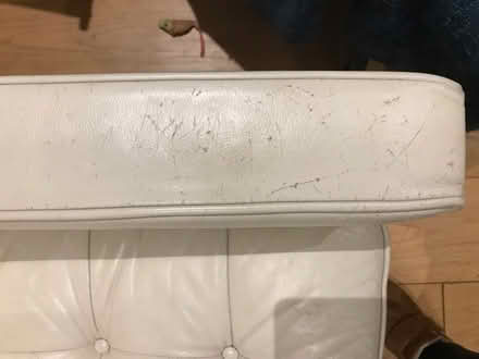 Photo of free White leather sofa (Chalk Farm NW5) #3