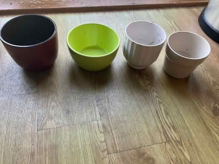Photo of free Four Ceramic Plant Pot Holders (Bussage GL6) #2