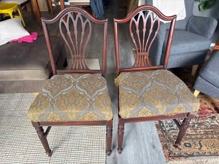 Photo of free Pair of dining room chairs (High st and brookdale ave.) #1