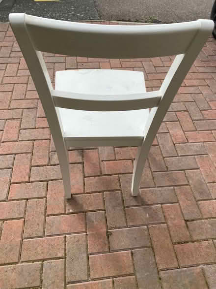 Photo of free White wooden desk chair (Heybridge CM9) #3