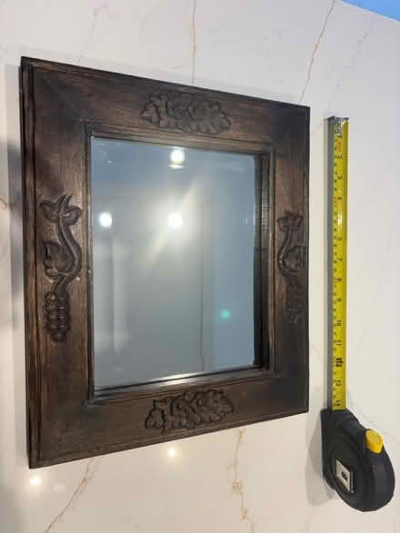 Photo of free Small decorative wooden mirror (Long Hanborough OX29) #1