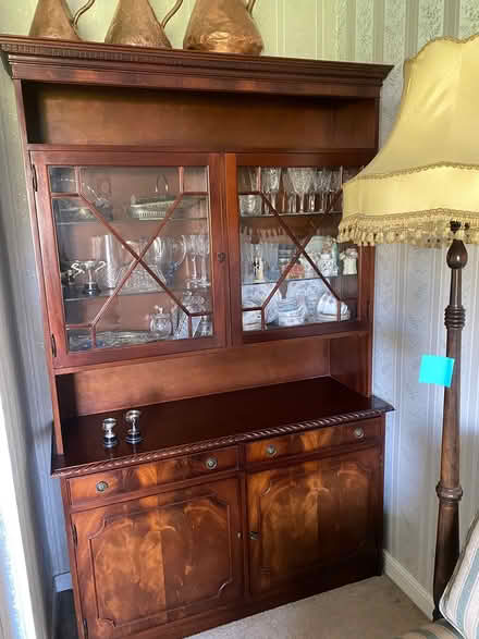 Photo of free Solid Wood glass door cabinet (Stillorgan) #1