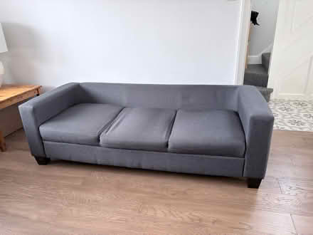 Photo of free Grey fabric sofa (SW17) #2