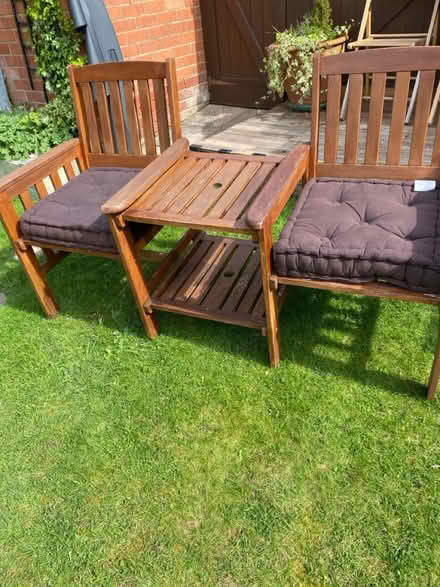 Photo of free Garden bench with table (Noctorum CH43) #2