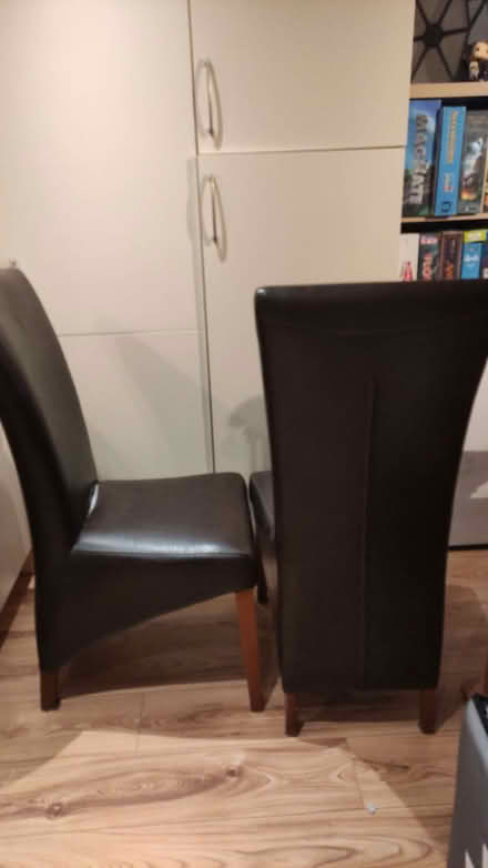 Photo of free 2 brown dining chairs (Teddington TW11) #2