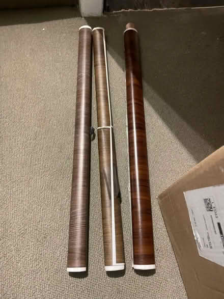 Photo of free Wood and clear vinyl rolls (Fulham Palace Road W6) #2