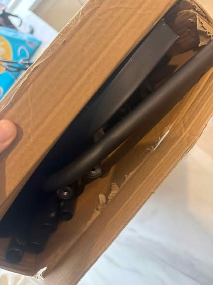 Photo of free Black metal clothes rack (Chester) #3