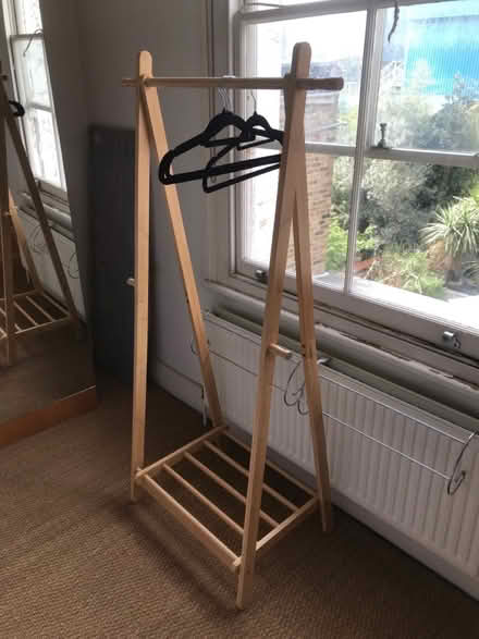 Photo of free Wooden Clothes rail (Shepherds Bush) #1