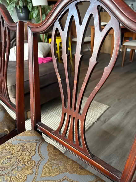 Photo of free Pair of dining room chairs (High st and brookdale ave.) #3