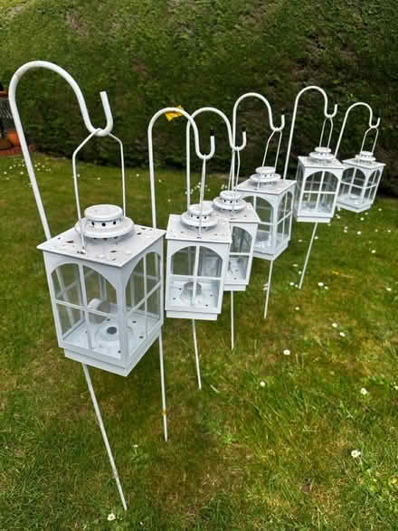 Photo of free 6 Small Tealight Garden lanterns (Redhill) #1
