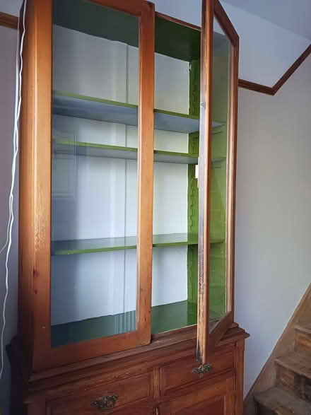 Photo of free Tall glass fronted cabinet (New Greens) #3
