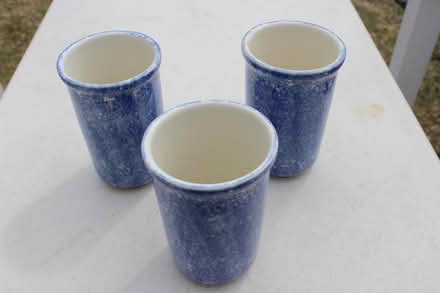 Photo of free 3 Blue Tumblers (Groton near center) #1