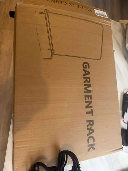 Photo of free Black metal clothes rack (Chester) #1