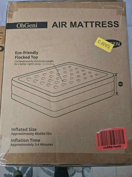 Photo of free Queen air mattress & pad, new (El Cajon) #2