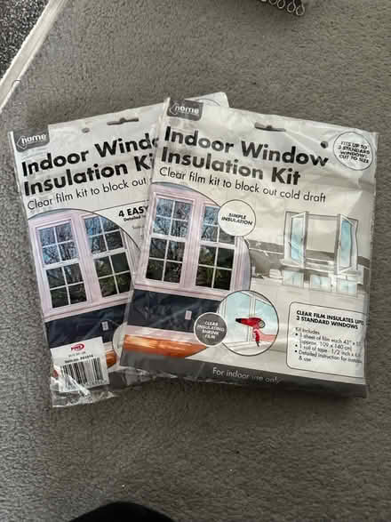 Photo of free Indoor window insulation kit X 2 (Chessington KT9) #1