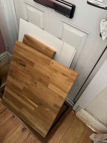 Photo of free New Off cuts oak work top (Heage DE56) #2
