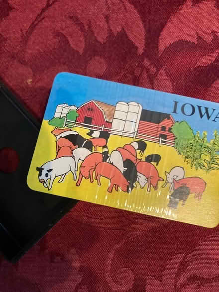 Photo of free playing cards with picture of Iowa (Foothill Boulevard Cupertino) #1