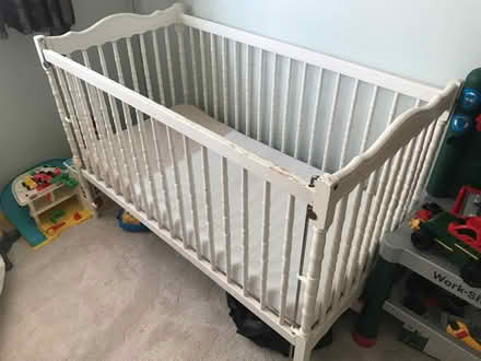 Photo of free Cot with drop down side and accessories (Ledbury HR8) #2