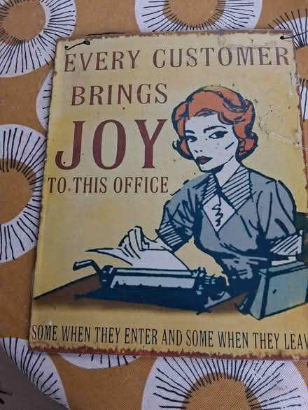 Photo of free Retro style metal sign (Sprowston NR7) #1